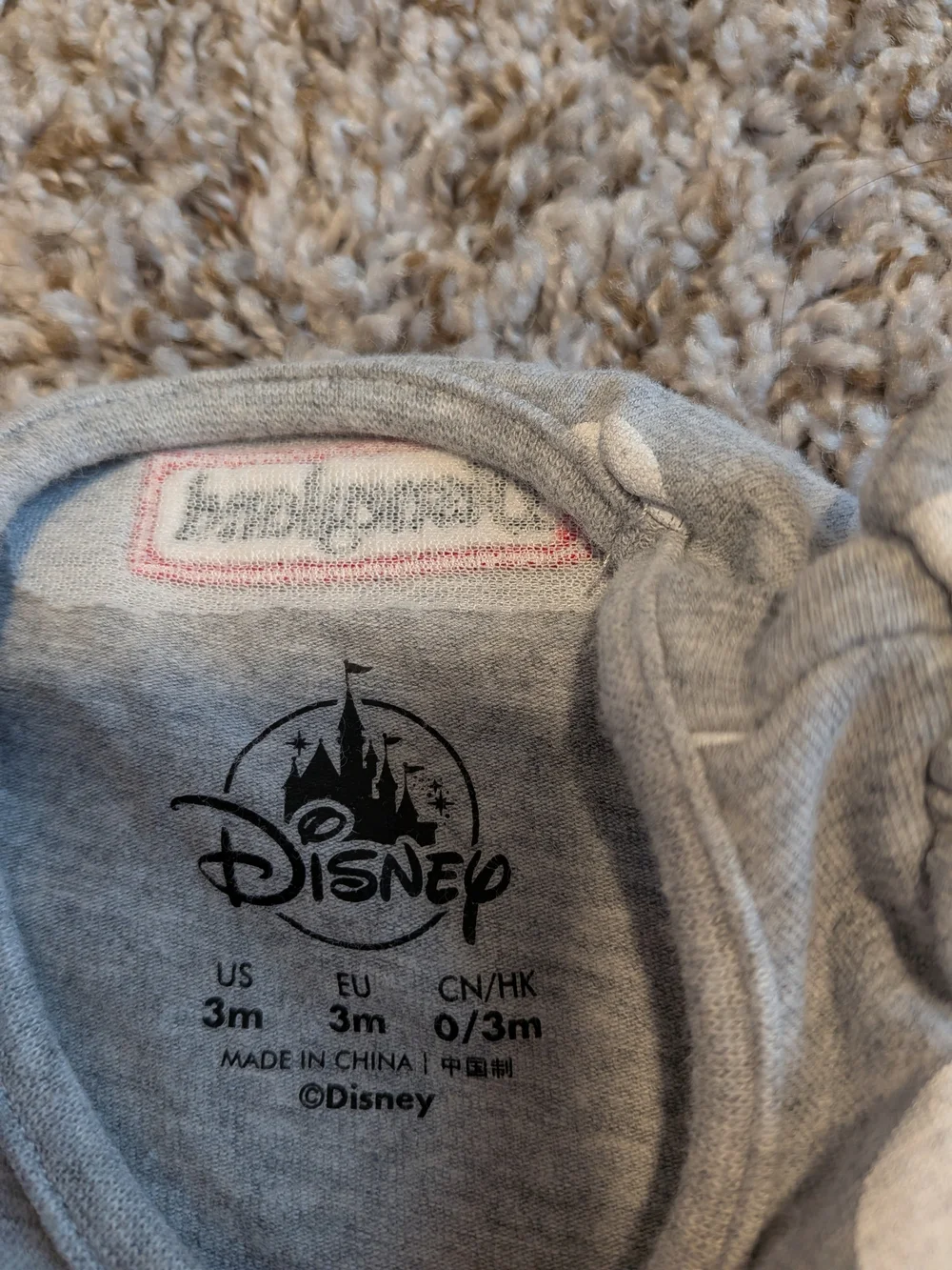 Disney Gray Polka Dot Minnie Mouse Tank Dress Size  3 Months